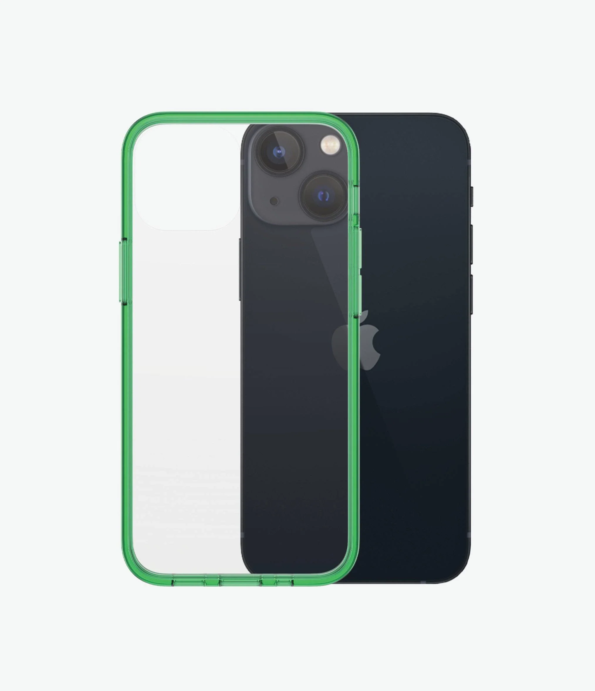 PanzerGlass Clear Case Apple iPhone 13 Mini - Lime Green - Image 4