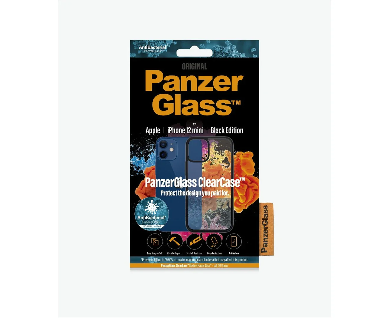 PanzerGlass ClearCase Apple iPhone 12 Mini - Clear / Black - Image 2