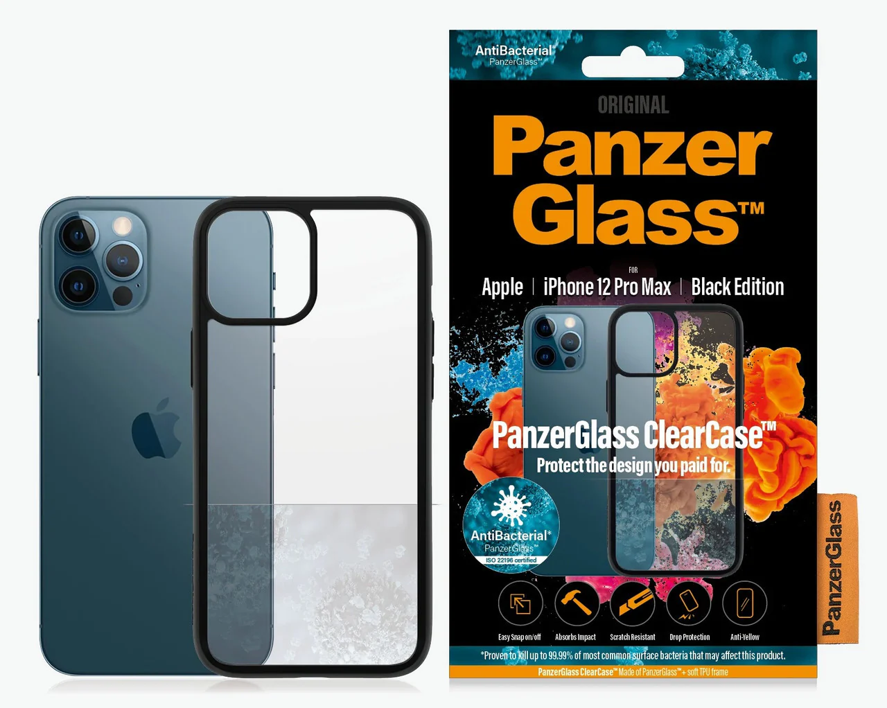 PanzerGlass ClearCaseColor Apple iPhone 12 Pro Max - Red - Image 2