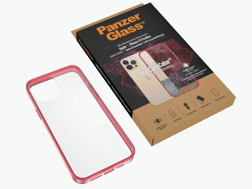 PanzerGlass ClearCaseColor Apple iPhone 13 Pro Max - Red - Image 4