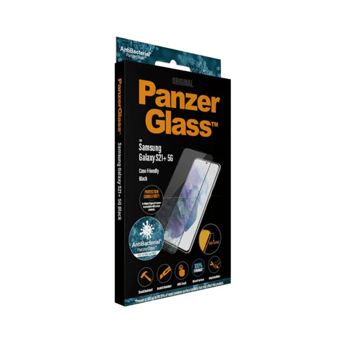 PanzerGlass Glass Screen Guard Samsung S21 PLUS 5G 6.7 inch Black - Image 2