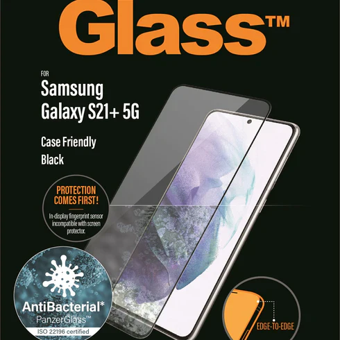 PanzerGlass Glass Screen Guard Samsung S21 PLUS 5G 6.7 inch Black - Image 5