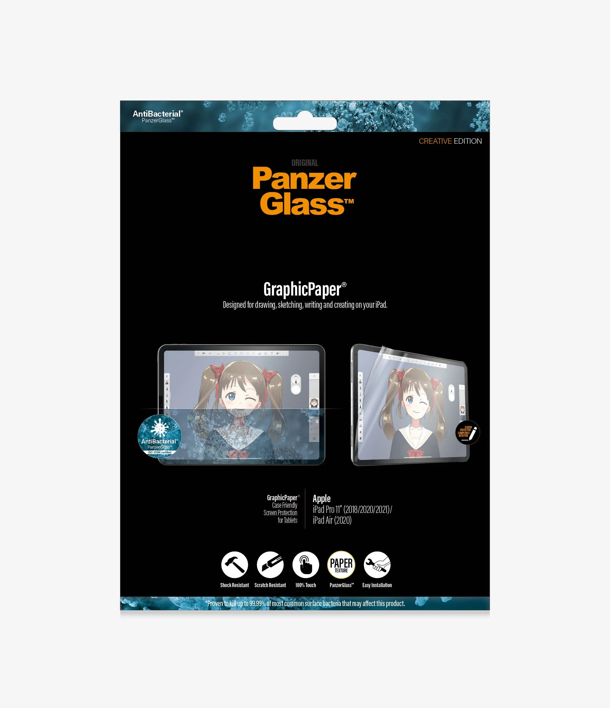PanzerGlass GraphicPaper Apple iPad Pro 11 1st-4th and iPad Air 5/4 - Paper Feel - Image 6