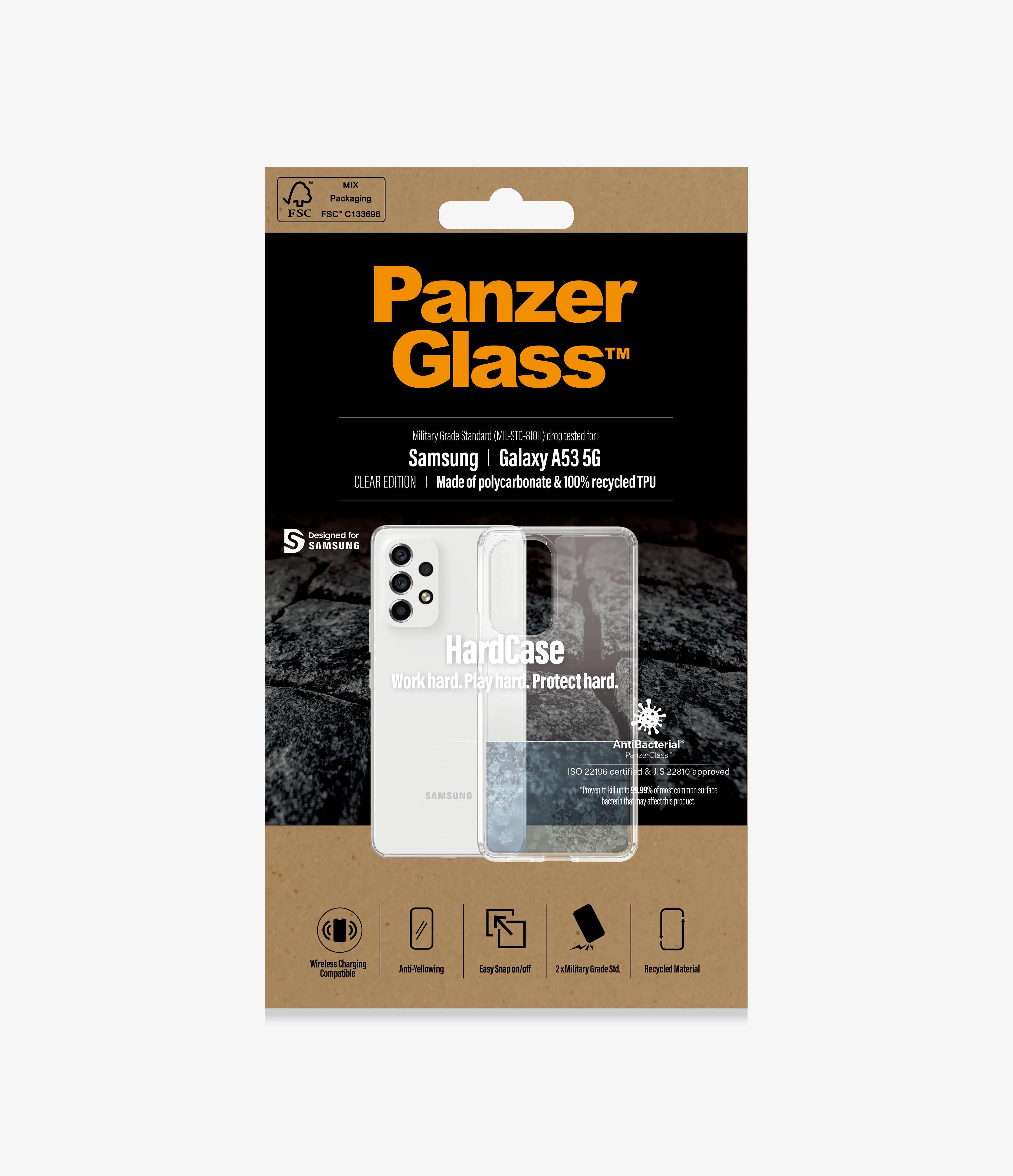 PanzerGlass Hard Tough Case for Samsung A53 5G SM-A536 - Clear - Image 2