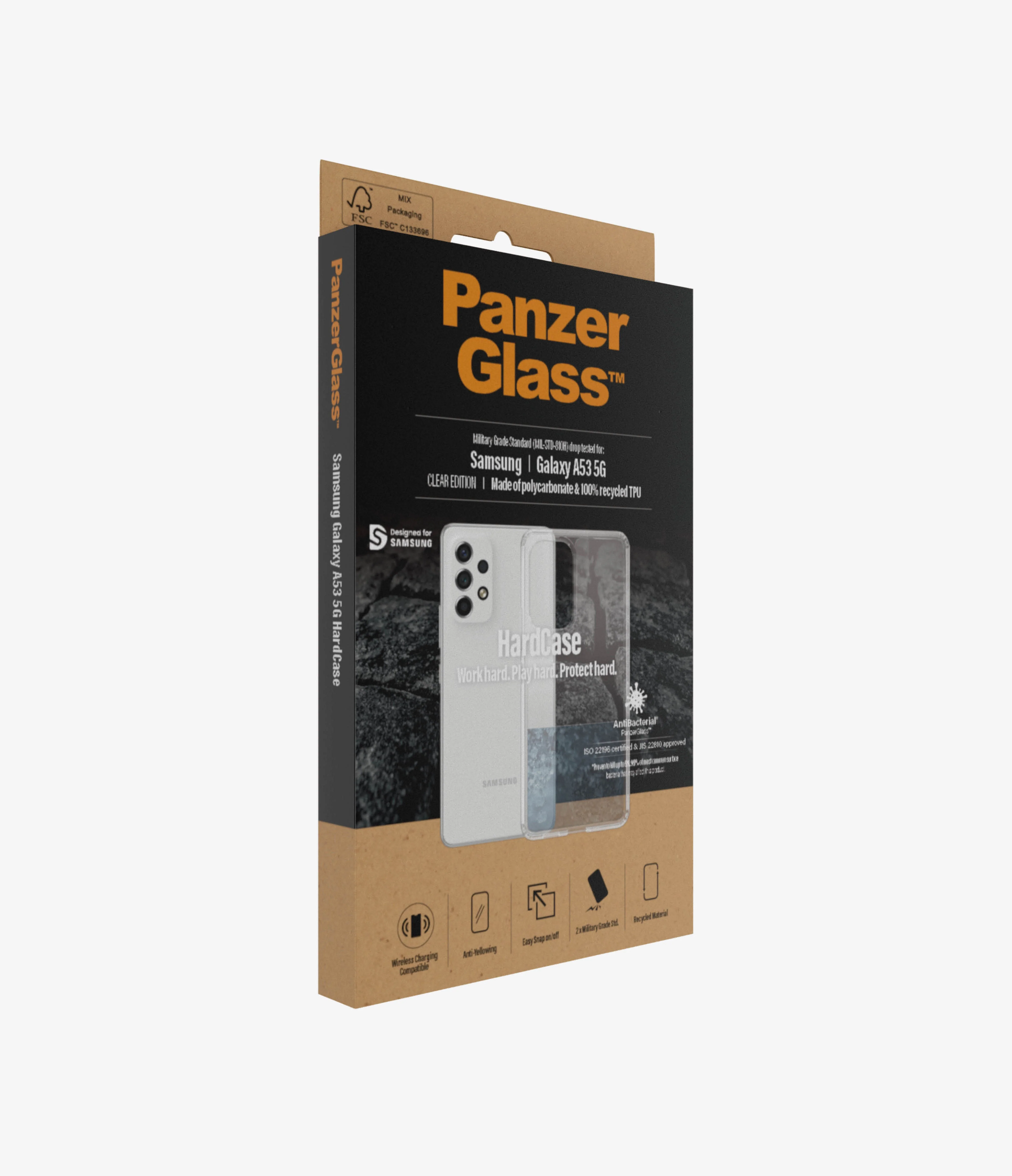 PanzerGlass Hard Tough Case for Samsung A53 5G SM-A536 - Clear - Image 4