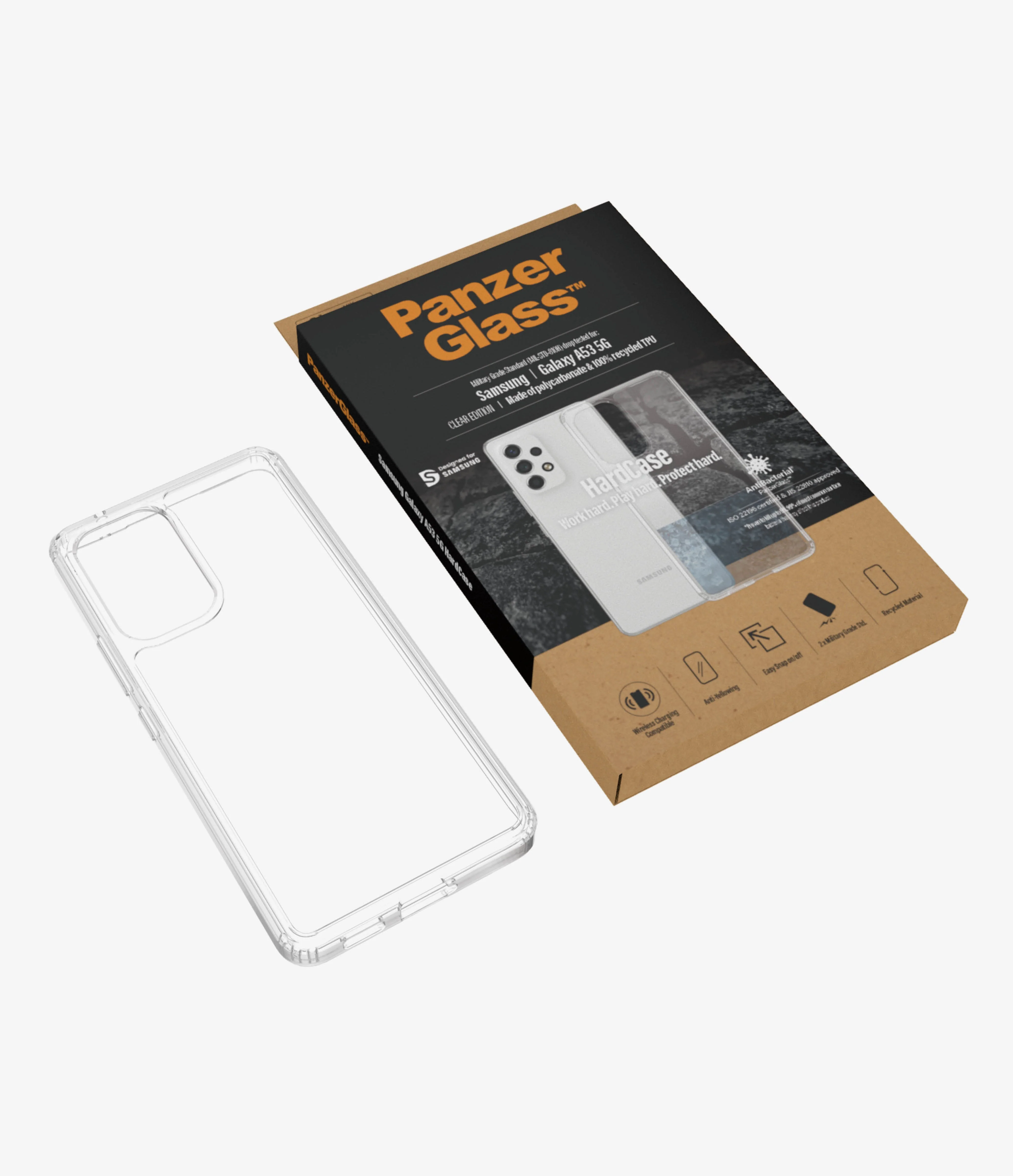 PanzerGlass Hard Tough Case for Samsung A53 5G SM-A536 - Clear - Image 5