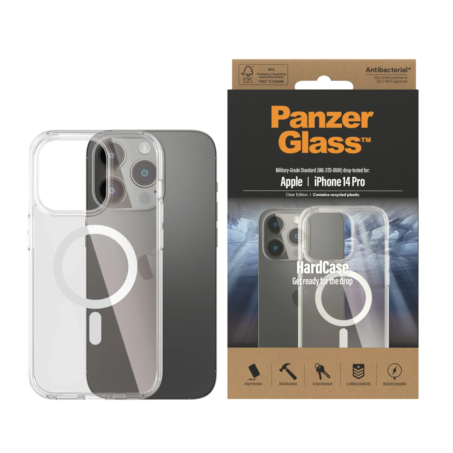 PanzerGlass HardCase MagSafe iPhone 14 Pro 6.1 inch Clear - Image 2