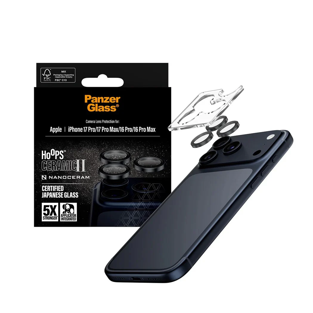 PanzerGlass Hoops® Lens Protector – iPhone 17 Pro / 17 Pro Max / 16 Pro / 16 Pro Max – Ceramic - Image 2