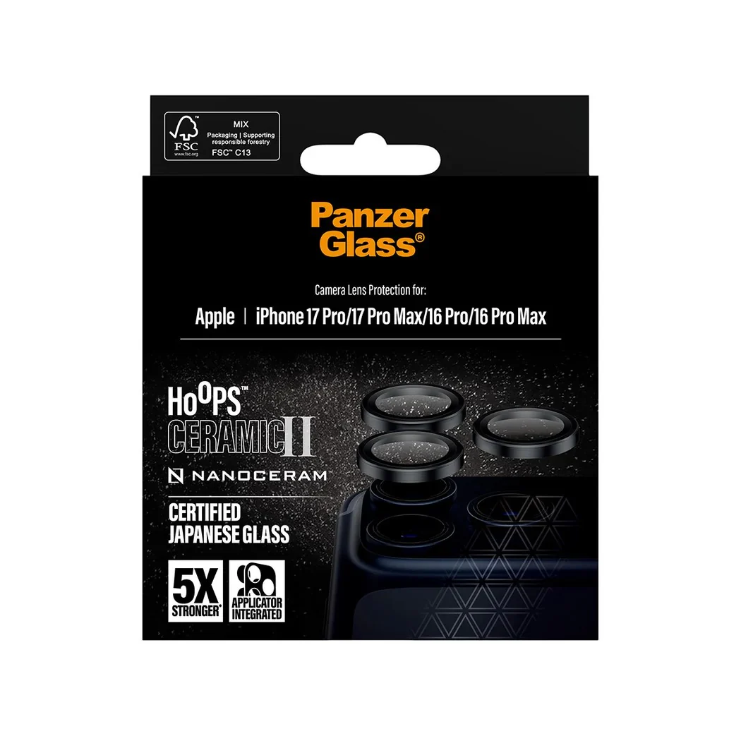 PanzerGlass Hoops® Lens Protector – iPhone 17 Pro / 17 Pro Max / 16 Pro / 16 Pro Max – Ceramic - Image 4