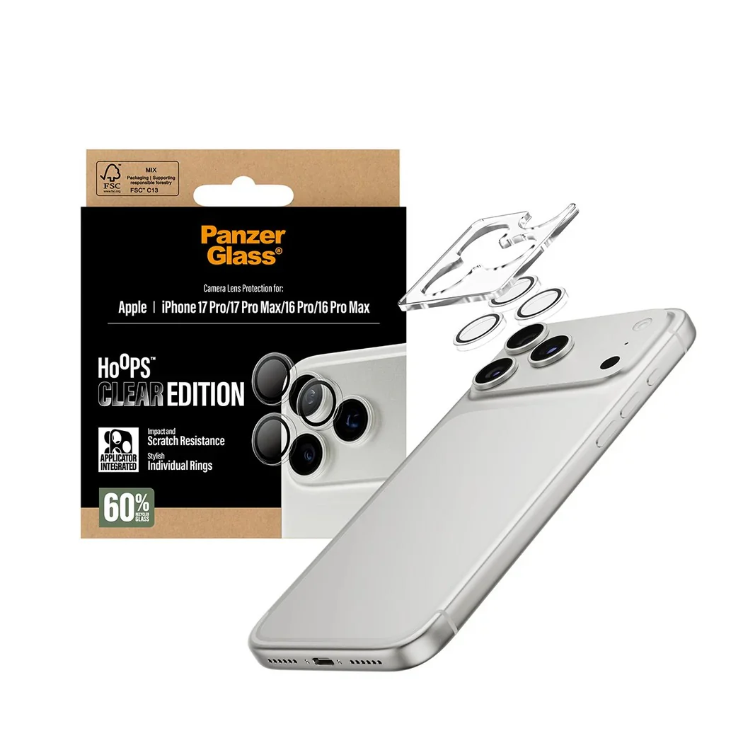 PanzerGlass Hoops® Lens Protector – iPhone 17 Pro / 17 Pro Max / 16 Pro / 16 Pro Max – Clear - Image 3