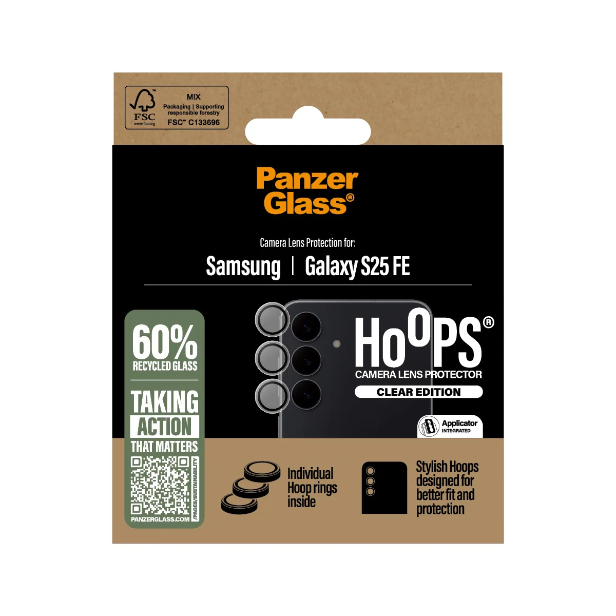 PanzerGlass Hoops Camera Lens Protector Samsung Galaxy S25 FE - Image 4