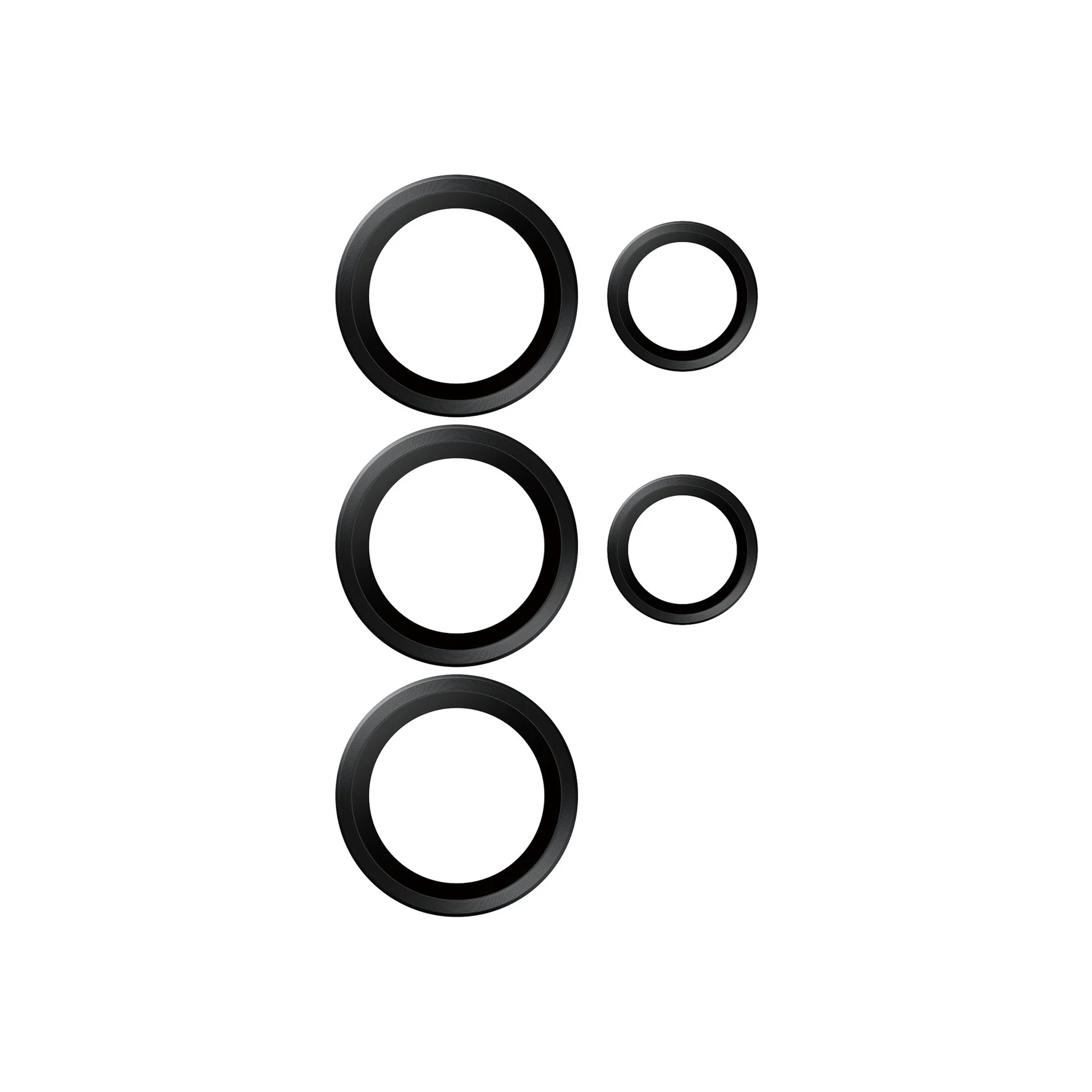 PanzerGlass Hoops Ceramic Camera Lens Protector Samsung Galaxy S25 Ultra - Black - Image 2