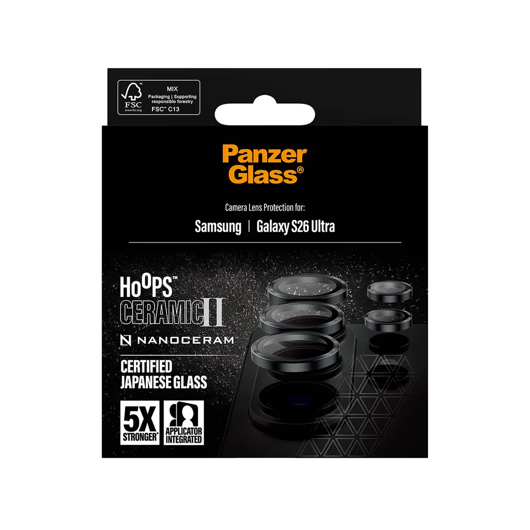 PanzerGlass Hoops Ceramic Camera Lens Protector Samsung Galaxy S26 Ultra - Image 6