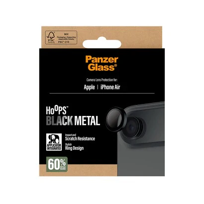 PanzerGlass Hoops® Lens Protector – iPhone 17 Air – Black - Image 2
