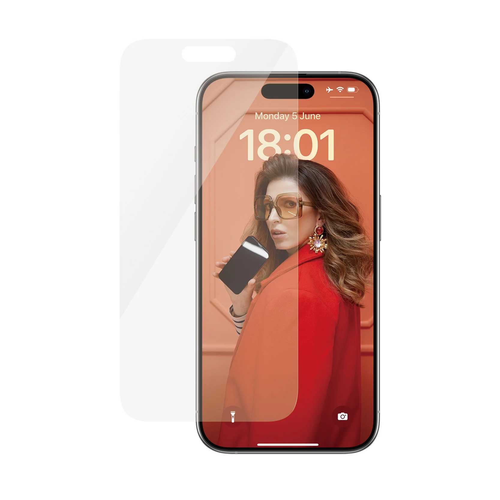 PanzerGlass Screen Guard Classic Fit iPhone 15 Pro 6.1 - Clear - Image 2