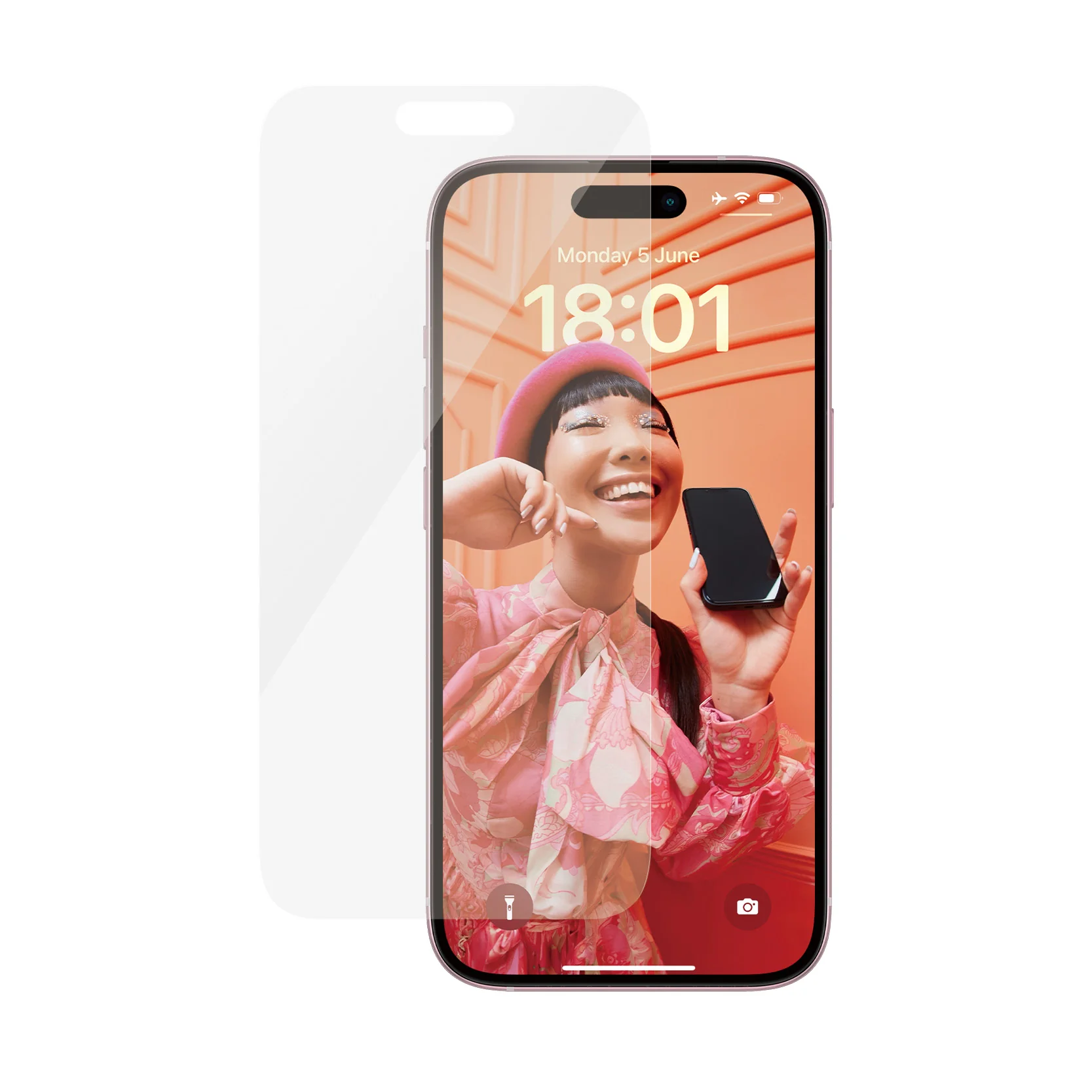 PanzerGlass Screen Guard Classic Fit iPhone 15 Standard 6.1 - Clear - Image 4