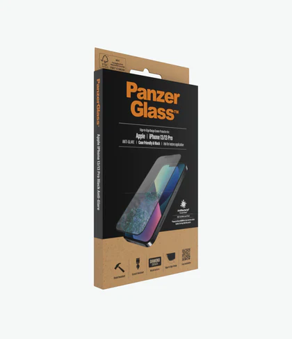 PanzerGlass Screen Guard iPhone 13 / 13 Pro 6.1 Anti-Glare Black Frame - Image 4