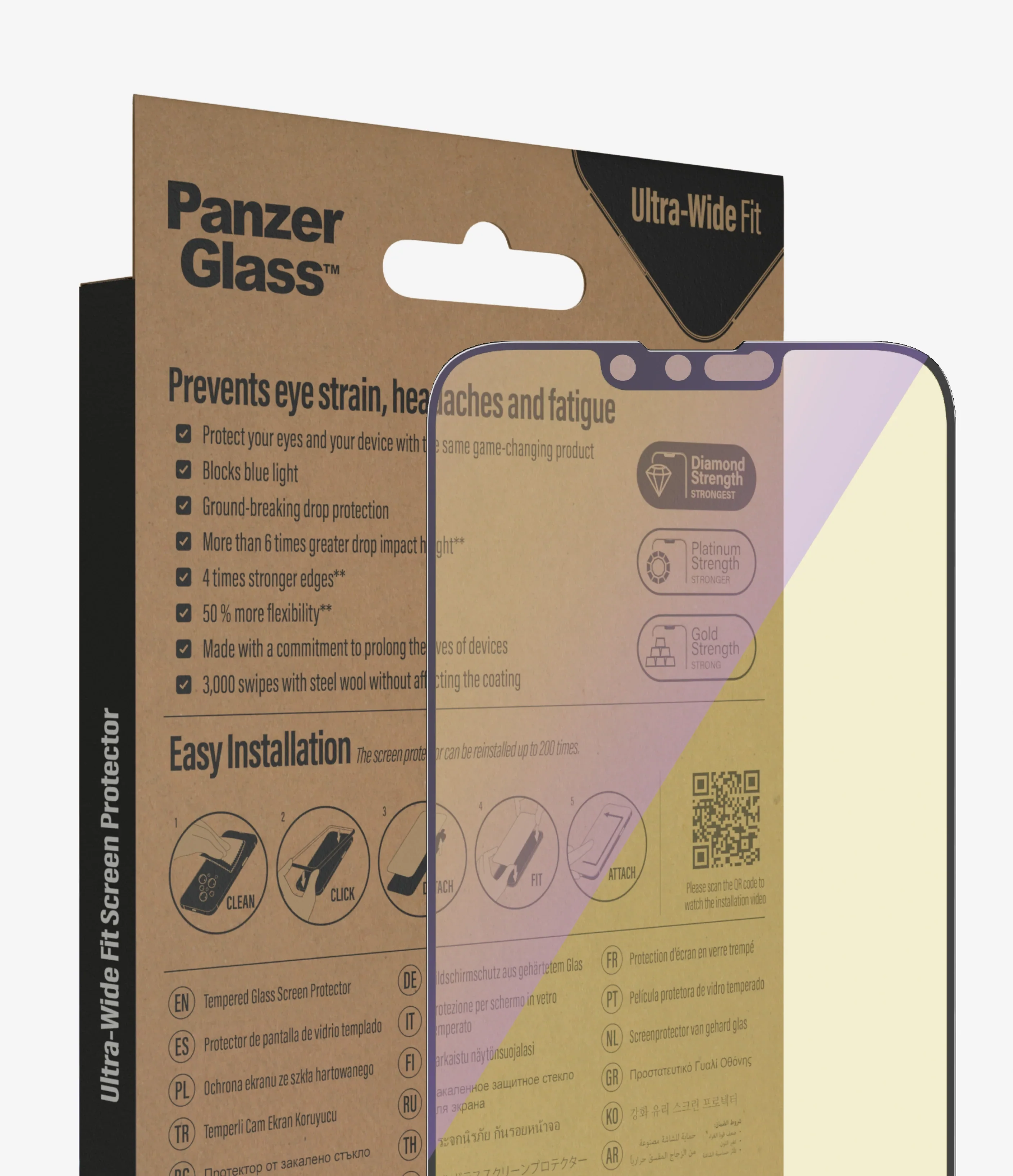 PanzerGlass Screen Guard Anti Bluelight iPhone 14 Plus 6.7 & 13 Pro Max - Image 5