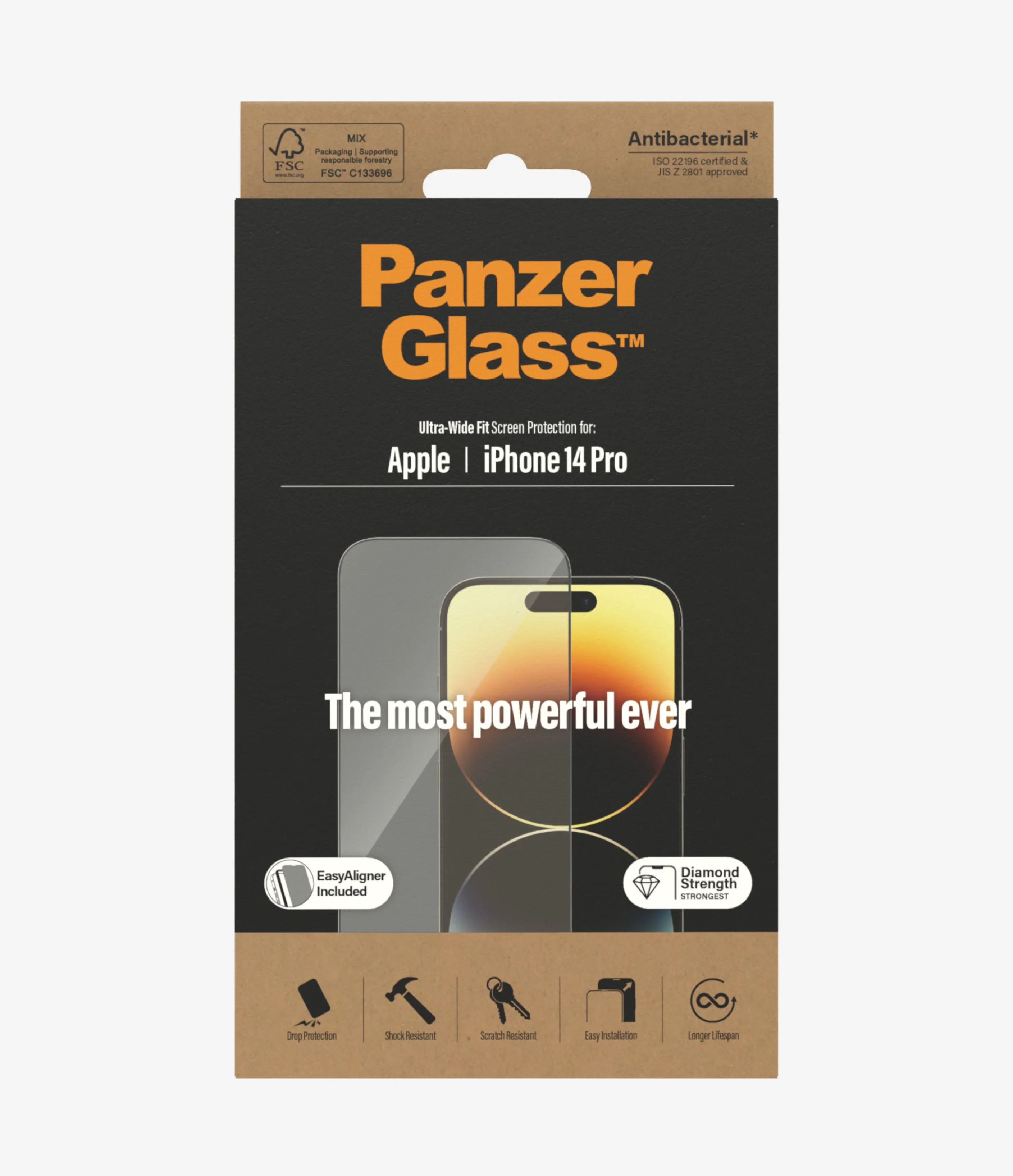 PanzerGlass Screen Guard Ultra Wide iPhone 14 Pro 6.1 - Image 6