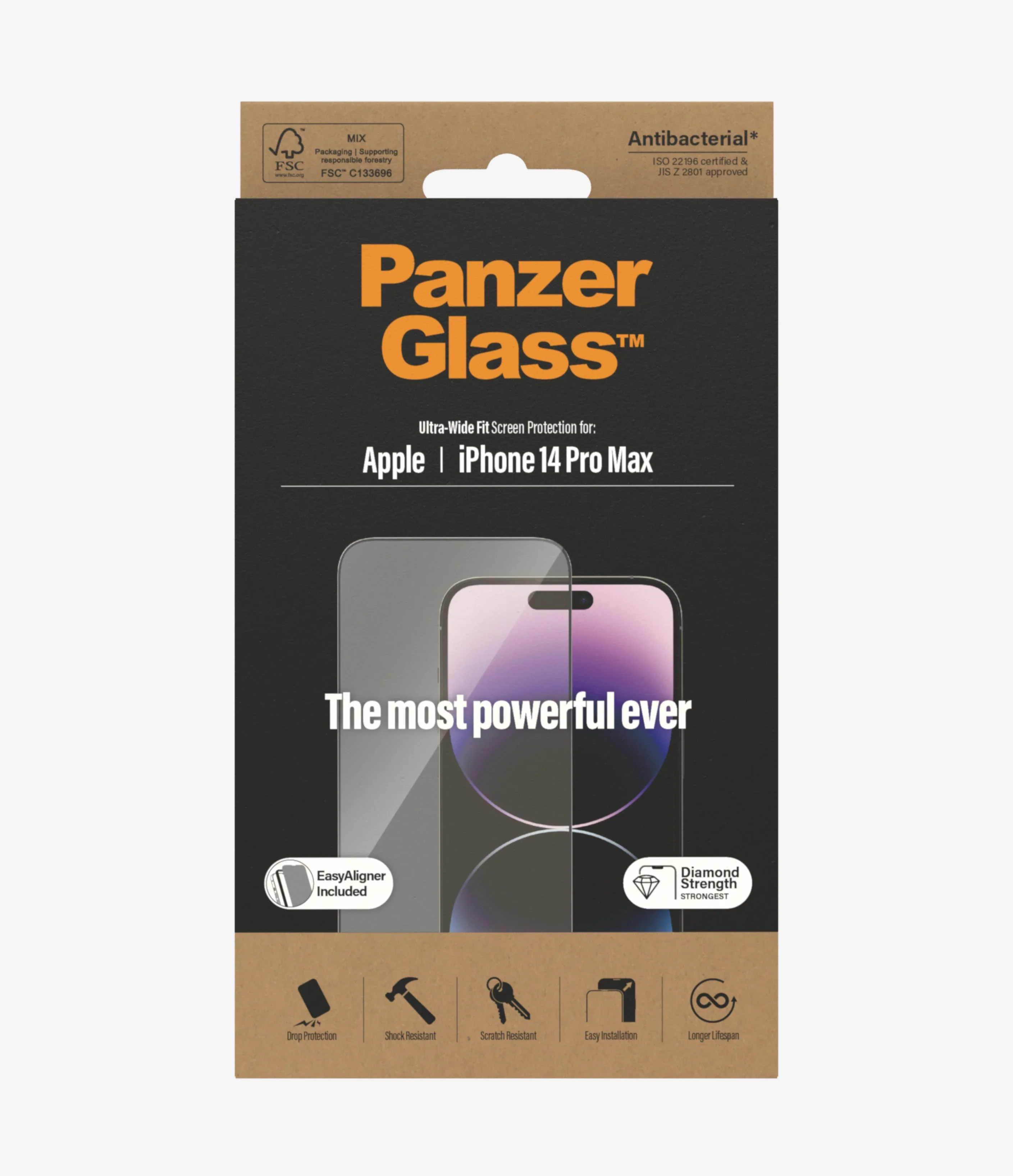 PanzerGlass Screen Guard Ultra Wide iPhone 14 Pro Max 6.7 - Image 2