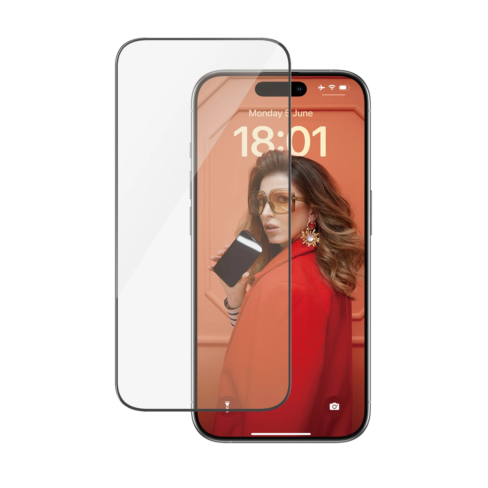 PanzerGlass Screen Guard Ultra Wide iPhone 15 Pro 6.1 - Clear - Image 4