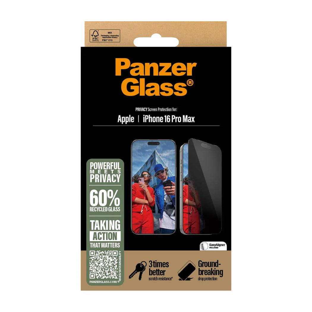 PanzerGlass Screen Guard UWF Privacy iPhone 16 Pro Max 6.9 - Tinted - Image 4