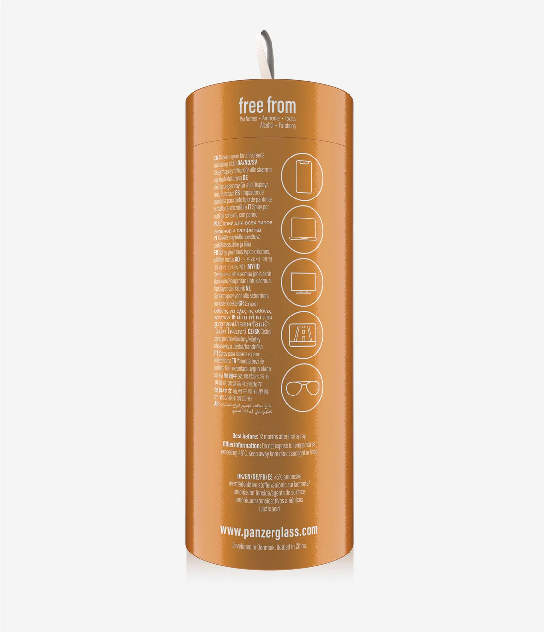 PanzerGlass SPRAY Twice A Day Bundle 100 ml & 8ml Anti Bacterial Screen Cleaner - Image 4