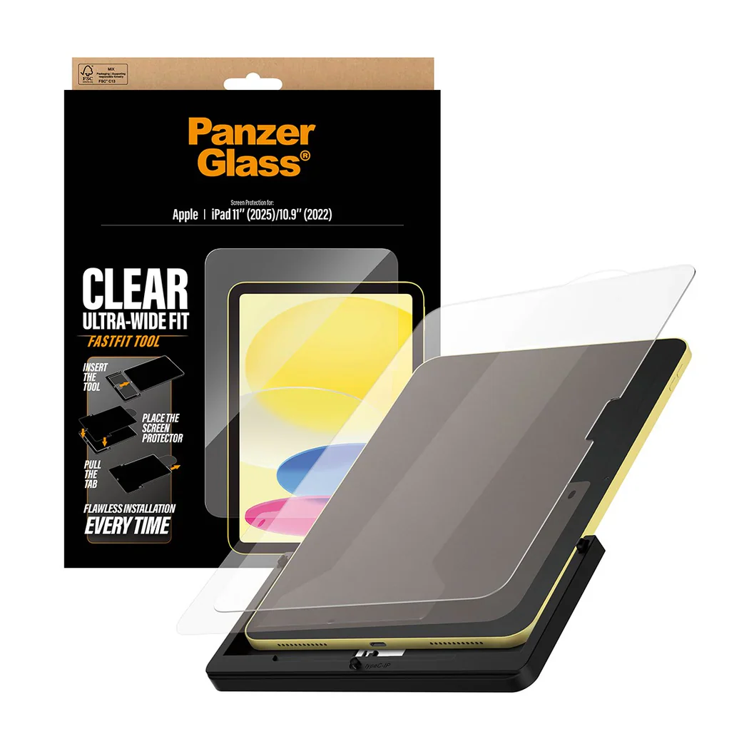 PanzerGlass UWF Tempered Glass Screen Guard iPad 10th / 11th Gen 10.9 inch - Image 3