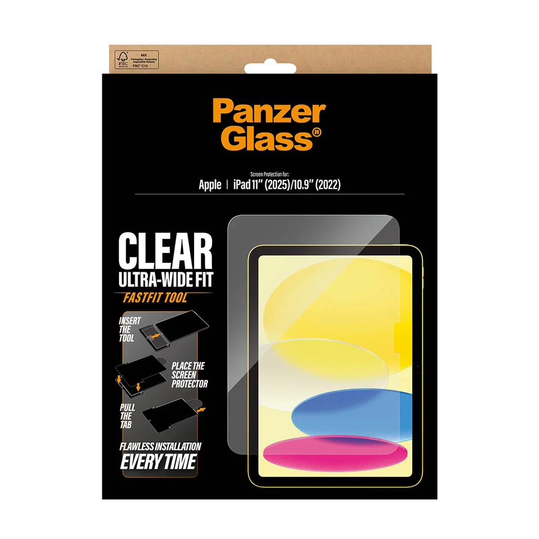 PanzerGlass UWF Tempered Glass Screen Guard iPad 10th / 11th Gen 10.9 inch - Image 5