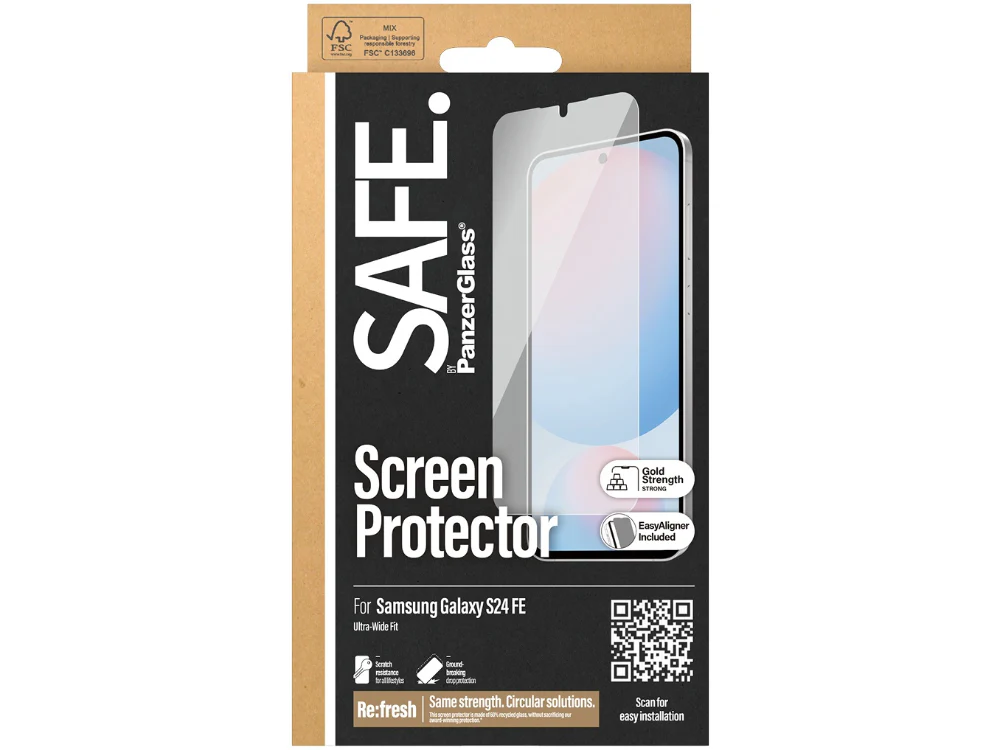 PanzerGlass Tempered Glass Screen Guard S24 FE 6.7 inch - Clear - Image 3