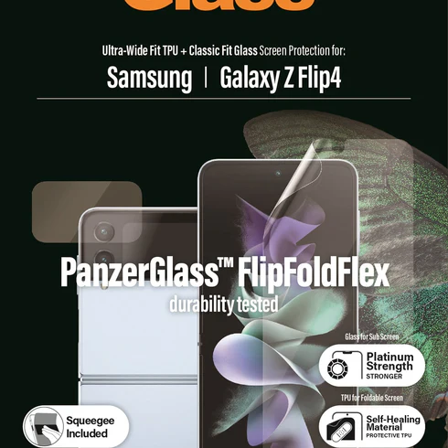 PanzerGlass TPU Film Screen Guard Scratch Resistance Samsung Z Flip 4 Clear - Image 2