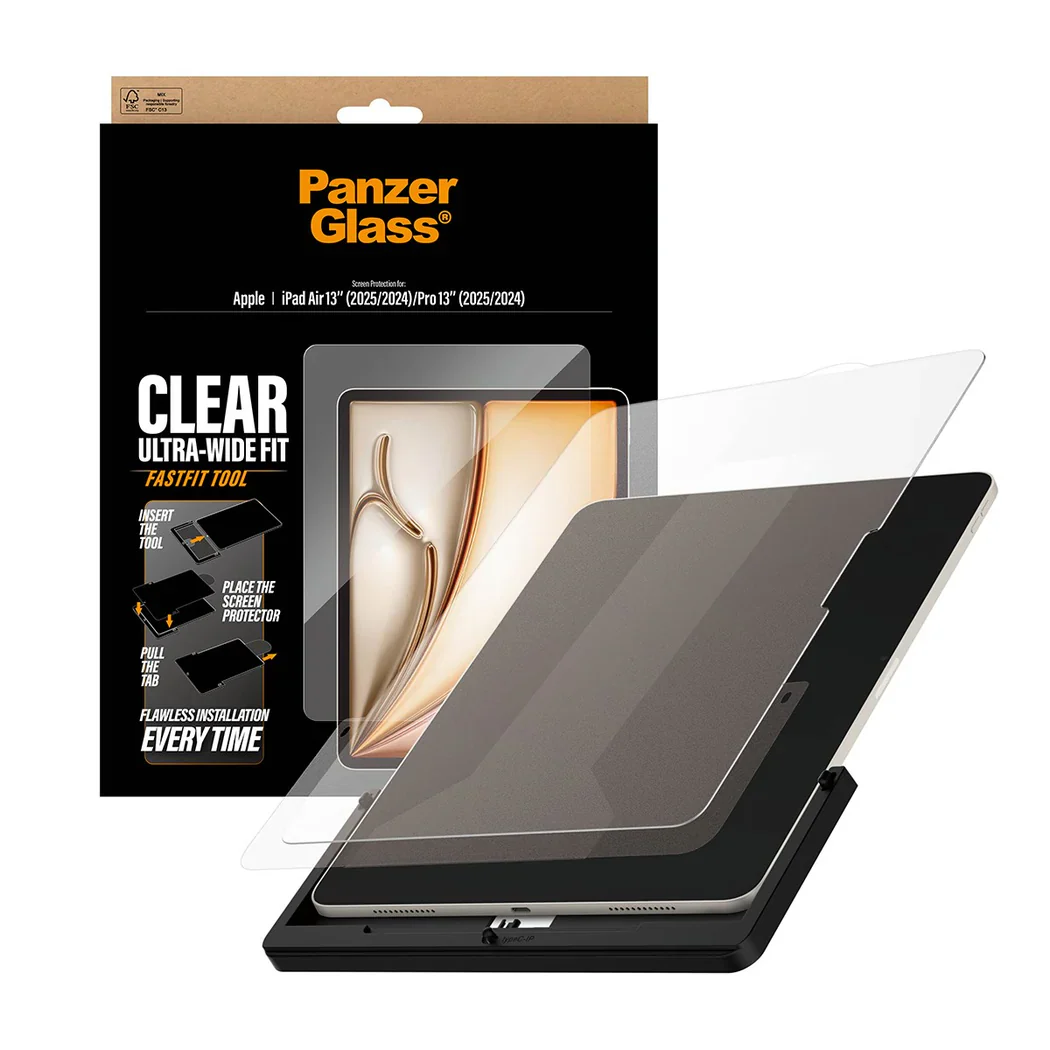 PanzerGlass Ultra Wide Fit Glass Screen Protector iPad Air 13 & Pro 13 2024-2025 - Image 3