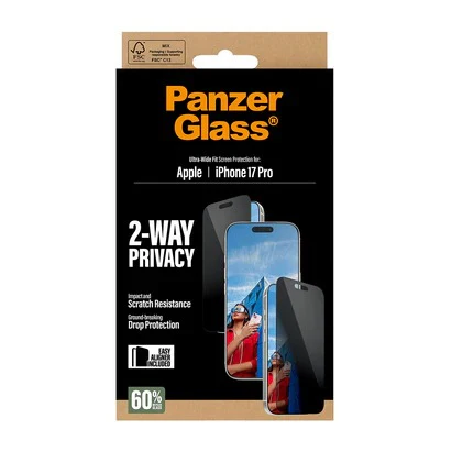 PanzerGlass Ultra Wide Fit Privacy Screen Protector iPhone 17 Pro - Image 2