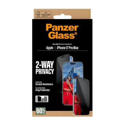 PanzerGlass Ultra Wide Fit Privacy Screen Protector iPhone 17 Pro Max - Image 3