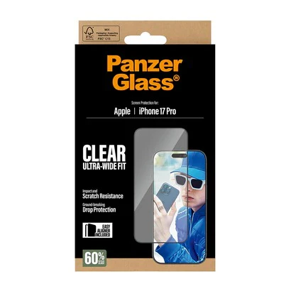 PanzerGlass UltraWide Fit Screen Protector iPhone 17 Pro - Image 3