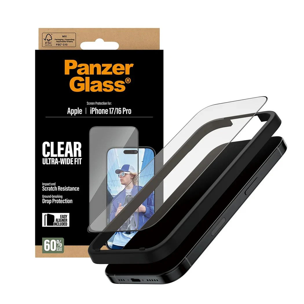 PanzerGlass UltraWide Fit Screen Protector iPhone 17 Standard / 16 Pro - Image 3