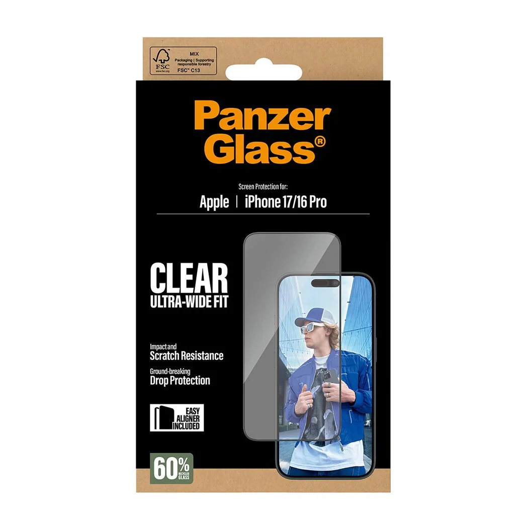 PanzerGlass UltraWide Fit Screen Protector iPhone 17 Standard / 16 Pro - Image 5