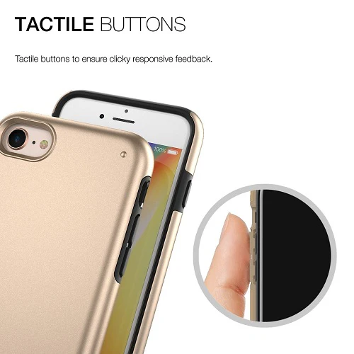 Patchworks Chroma Metalic Color Rugged Case iPhone SE 2022 / SE 2020 / 8 / 7 - Gold - Image 2