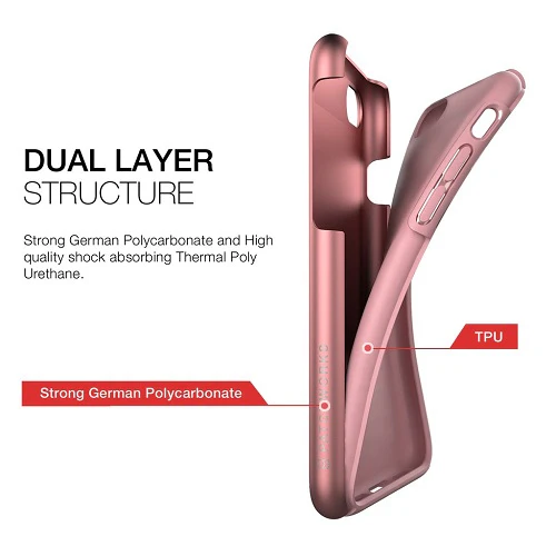 Patchworks Chroma Metalic Color Rugged Case iPhone 8 / 7 - Rose Gold - Image 4