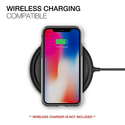 Patchworks Chroma Metalic Rugged Case for iPhone X - Silver / Black - Image 2