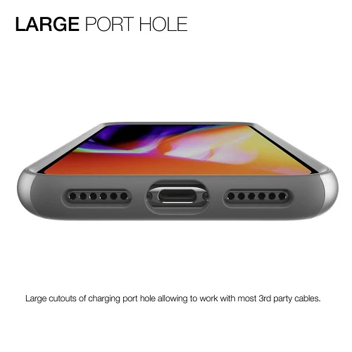 Patchworks Chroma Metalic Rugged Case for iPhone X - Silver / Black - Image 4