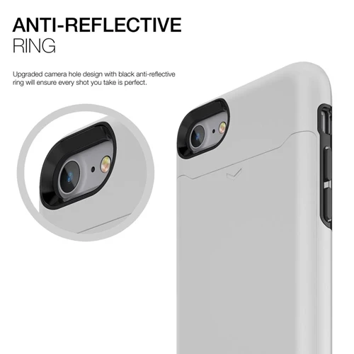 Patchworks ITG Level Card Protection Case iPhone SE2022 / SE2022/ 8 / 7 w/ Card Slot - White - Image 5