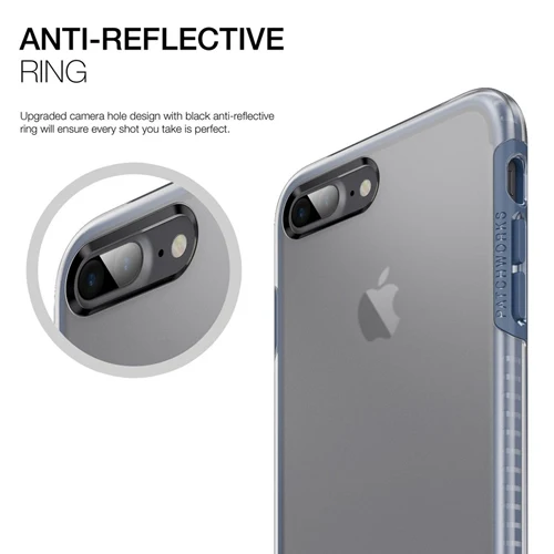 Patchworks ITG Protection Case iPhone SE 2022 / SE 2000 / iPhone 8 / 7 / 6 - Clear Navy - Image 3