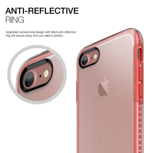Patchworks ITG Level Protection Case iPhone SE / 8 / 7 - Clear Red - Image 3