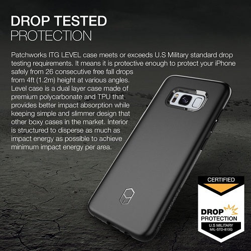 Patchworks ITG Level Rugged Case for Samsung Galaxy S8 Plus - Black - Image 5
