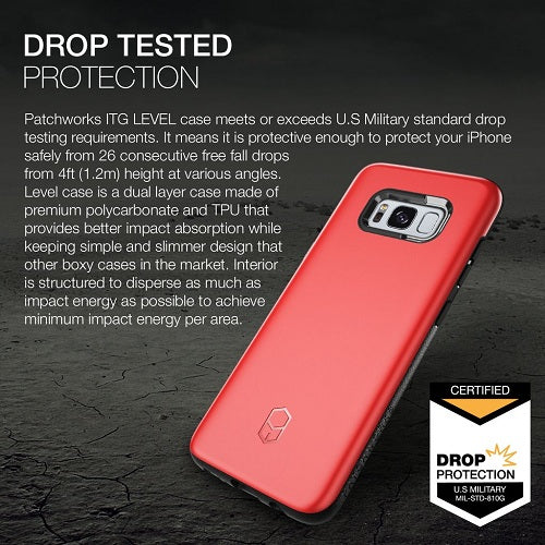 Patchworks ITG Level Rugged Case for Samsung Galaxy S8 Plus - Red - Image 5