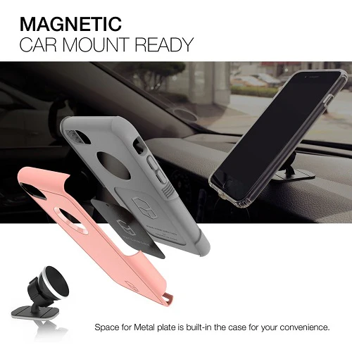 Patchworks Level Aegis Rugged Case for iPhone 8 / 7 - Pink / Grey - Image 5