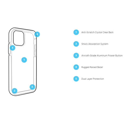 Pelican Ambassador Slim & Stylish Rugged Case iPhone 11 Pro Max - Clear Black - Image 3