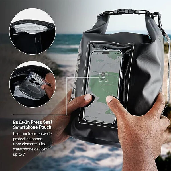 Pelican Marine Waterproof 5L Dry Bag - Stealth Black - Image 4