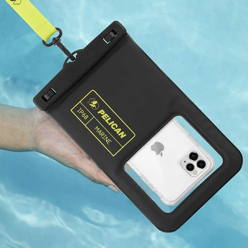Pelican Marine Waterproof Pouch XL Fit Phone up to 7 inch - Clear Black - Image 4
